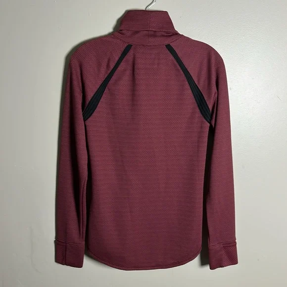 Nike Womens Aeroreact Golf/Casual Turtleneck Long Sleeve Pullover Maroon Sz Sm - Picture 8 of 12